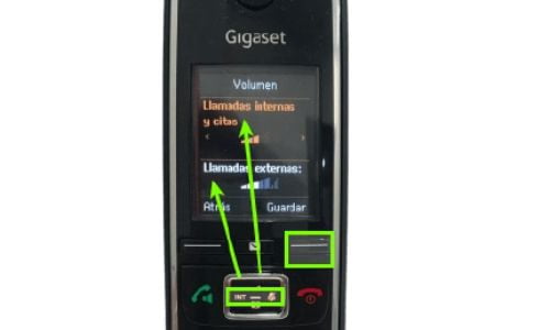 adjust volume ip gigaset phone volume