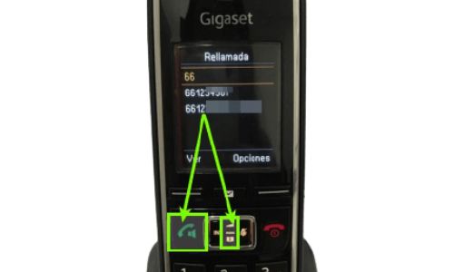 redial with gigaset ip phone