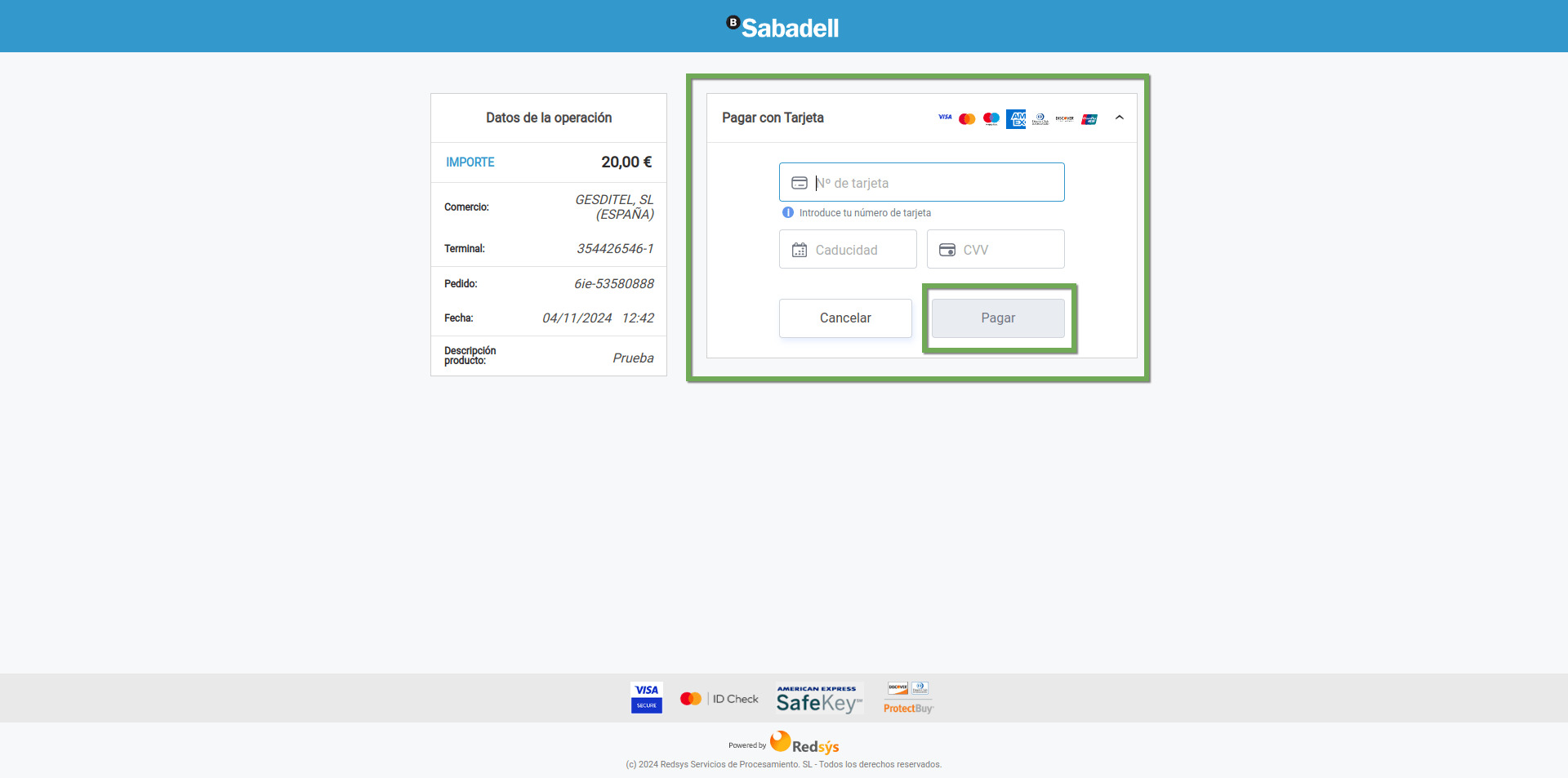 recarga saldo gesditel 5